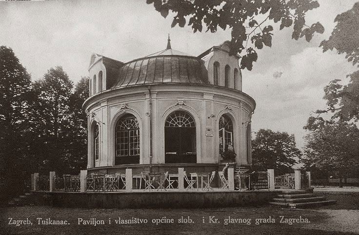 Paviljon za odmor Tuškanac 1900-tih godina